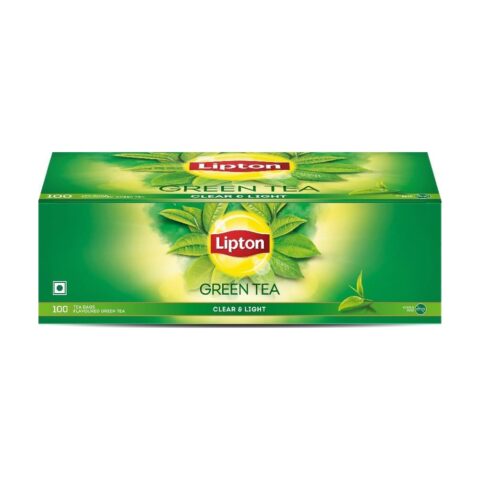 Lipton Green Tea, Clear & Light, 100 Tea Bags