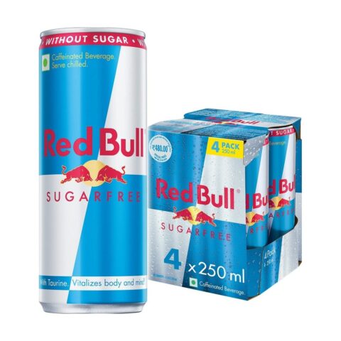 Red Bull Sugarfree Energy Drink, 250 ml Can (Pack of 4)